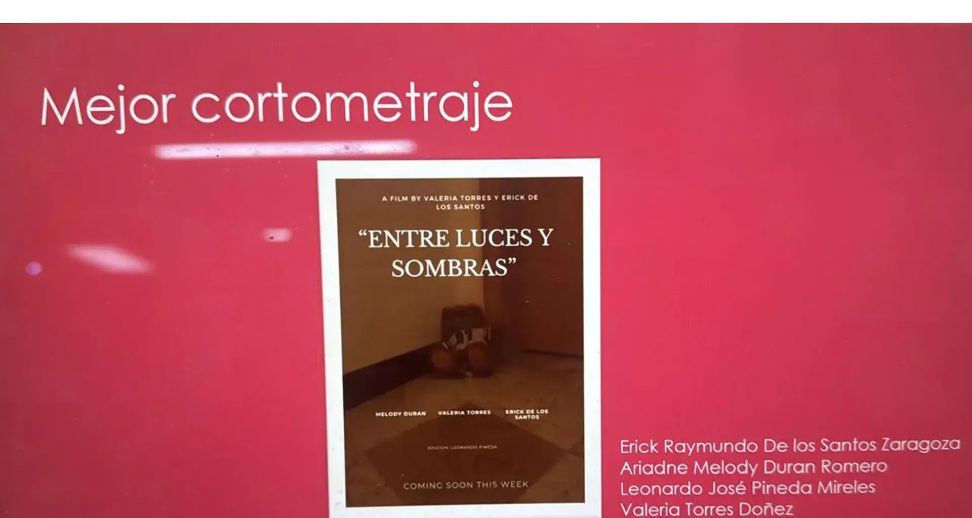 Cortometraje juarense gana regional
