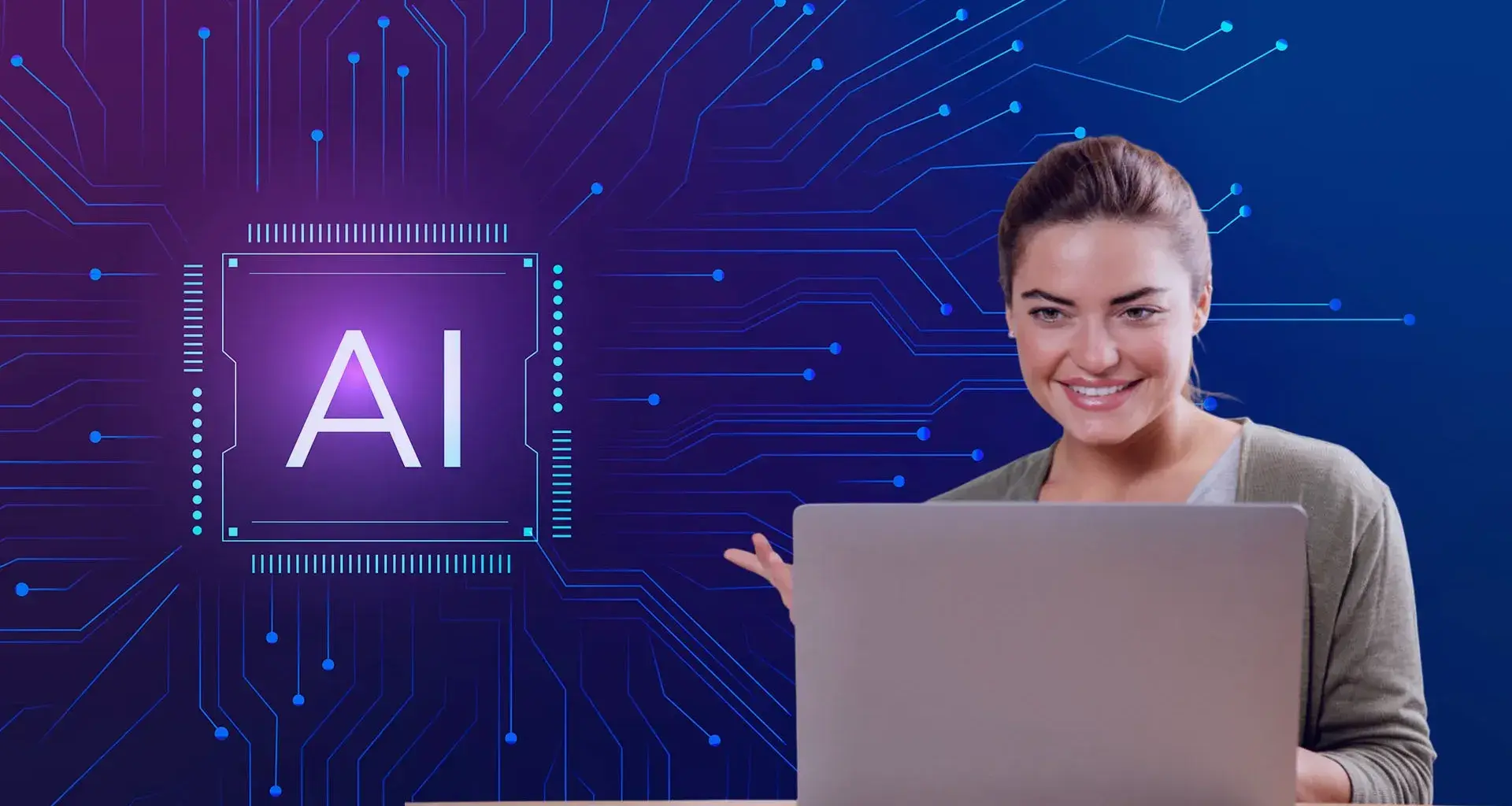 Persona usando Inteligencia Artificial