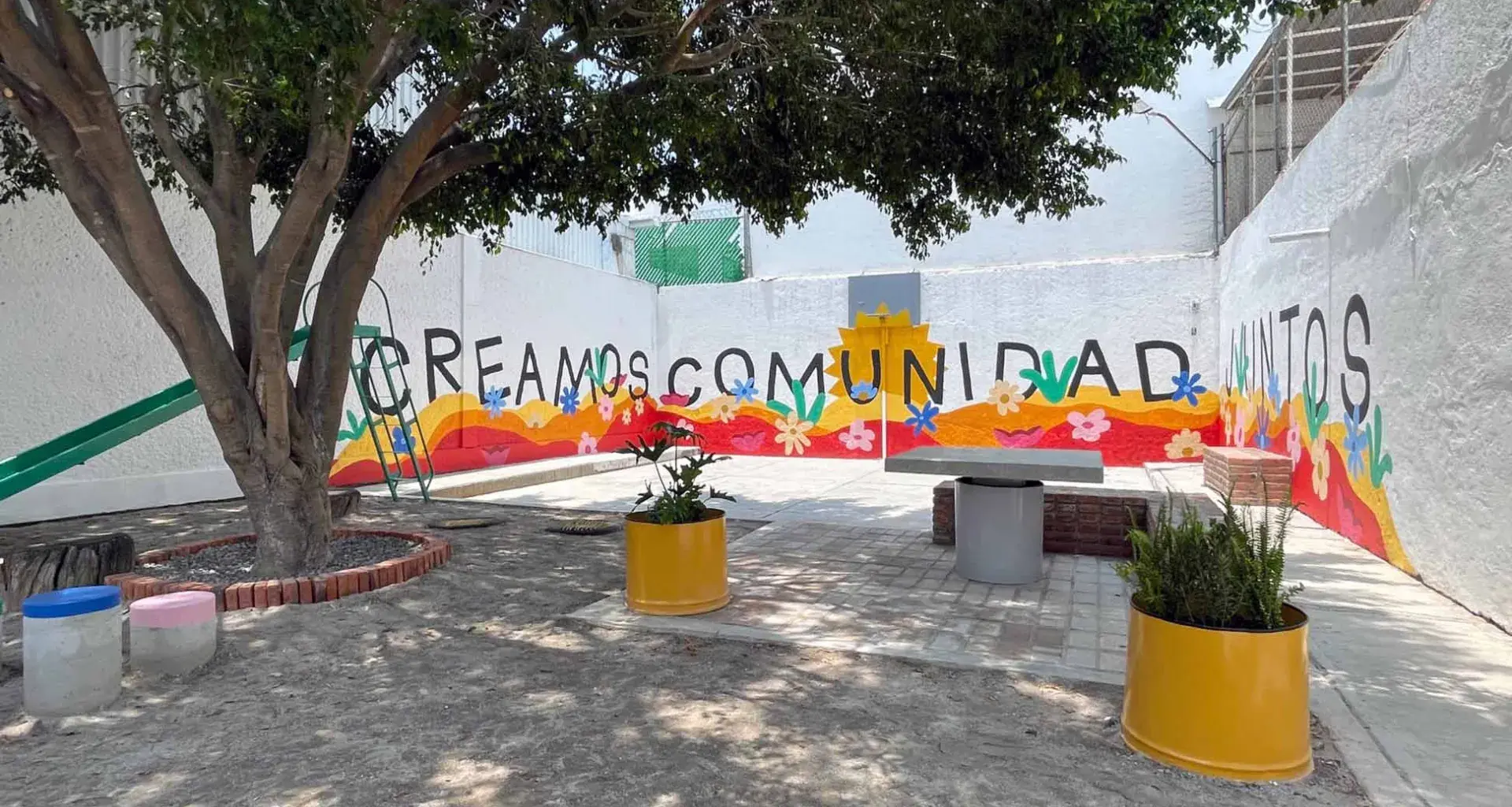 Estudiantes de Arquitectura del Tec, trabajaron en el  diseño y ejecución de un espacio comunitario  