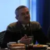 Miguel Ángel Bravo durante su homenaje de despedida