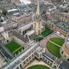 Vista principal de la universidad de Oxford, Inglaterra.