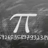 Número pi representado con 25 decimales