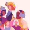 Ilustración de mujeres jóvenes