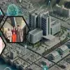 Imágenes de Michael en distintas locaciones con ciudad futurista de fondo