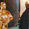 Montaje con póster de la película de Flow y la estatuilla del Óscar con la que fue galardonada