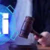 Imagen conceptual sobre el entorno jurídico dentro del espacio digital