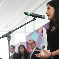 Montse Fregoso, estudiante de la Licenciatura en Innovación y Dirección de Negocios (LDN)  sueña en grande y llega a la ONU. 