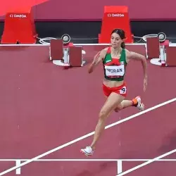 Paola Morán en la semifinal de los Juegos Olímpicos de Tokio 2020