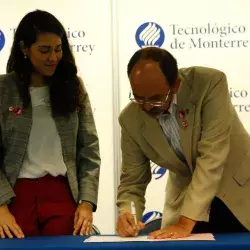 Directivos del Tec de Monterrey se suman a iniciativa contra la desigualdad de género. 
