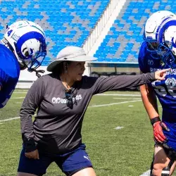 Coach Gaby: first woman on staff of Borregos Monterrey football team