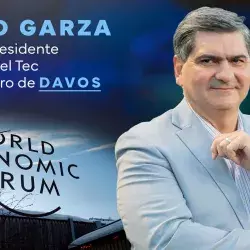David Garza, rector del Tec, en el Foro Económico de Davos
