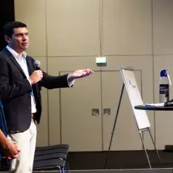 Pabel Cervantes asistió a la Conferencia Mundial del Agua como representante de la sociedad civil en favor del agua.