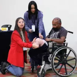 Personas con amputación que necesitan prótesis participaron en encuentro del Tec Guadalajara. 