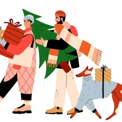 Ilustración de los artículos más vendidos durante navidad 2023