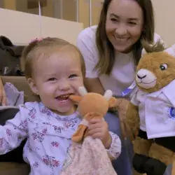 Lena Martín tuvo una broncoaspiración a los siete meses y requirió ser sometida a la terapia ECMO.