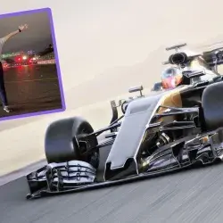 Ana Rodríguez, a Tec de Tec Biosciences graduate, on a racetrack.
