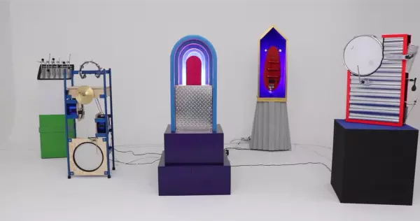 Robots listos para tocar al ritmo de cumbia en Milán