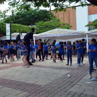 Diversas actividades recreativas hubo en el festejo en campus Chiapas.