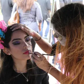 Maquillaje de catrinas