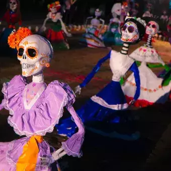 Fiesta de Humanidades de PrepaTec Guadalajara para celebrar el día de muertos.