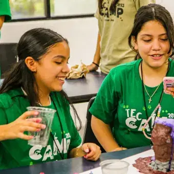 Participantes en campamento Tec Camp 2023 