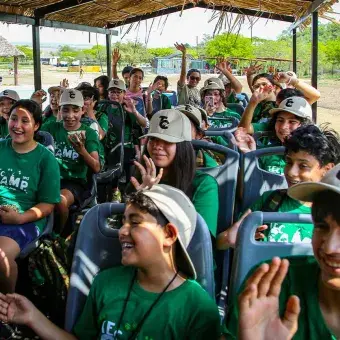 Participantes en campamento Tec Camp 2023 