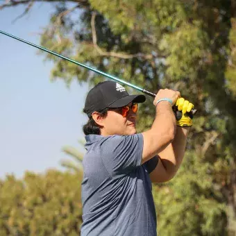 Caballeros y jóvenes en el torneo de golf EXATEC Blue Open Laguna 2024