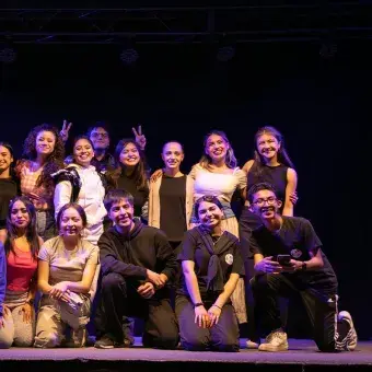 Compañía de teatro de Campus Hidalgo que presentaron los monólogos