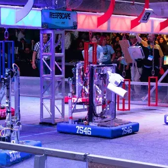 La cancha del juego del robot en FIRST Regional Laguna 2025